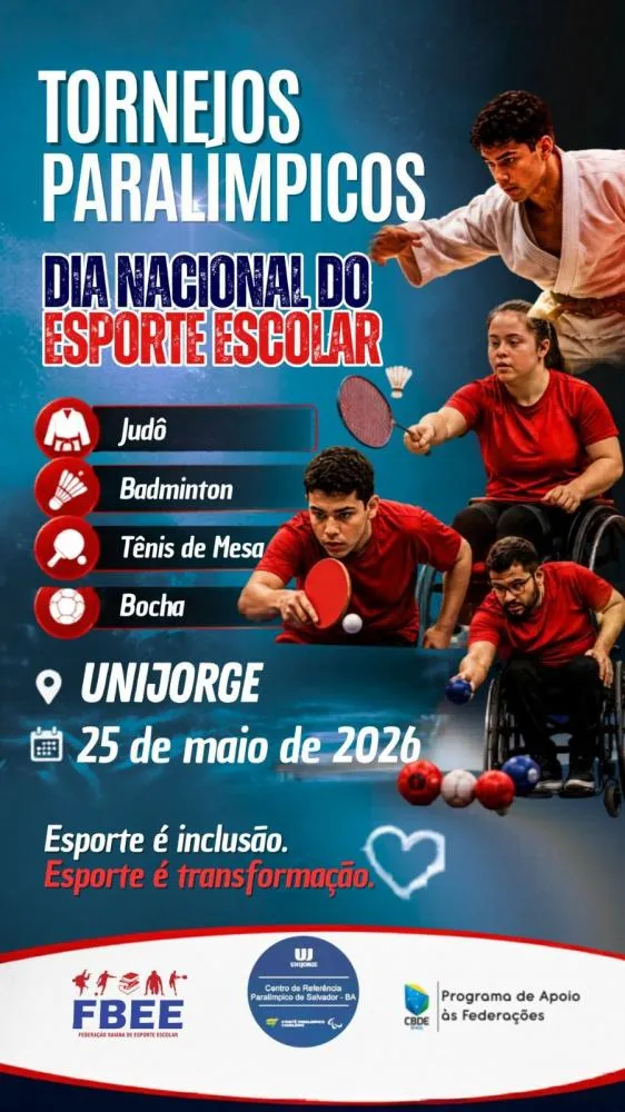 FBEE realiza torneios Paralimpicos em celebração ao dia nacional do esporte escolar