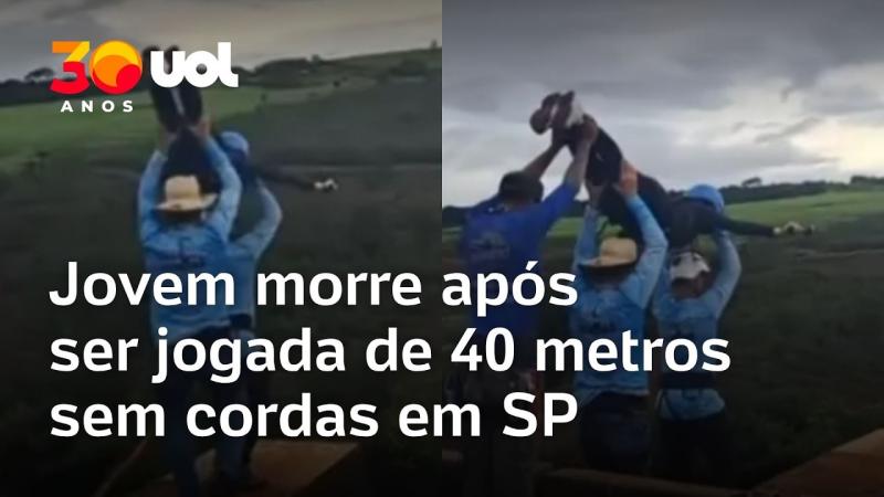 Mulher morre após ser jogada sem cordas durante salto de rope jump em Limeira (SP); veja vídeo