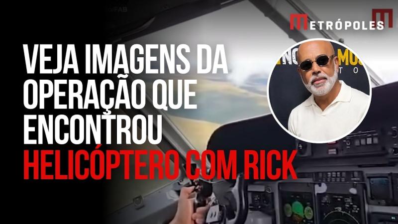 FAB divulga imagens da operação que encontrou helicóptero com o cantor Rick